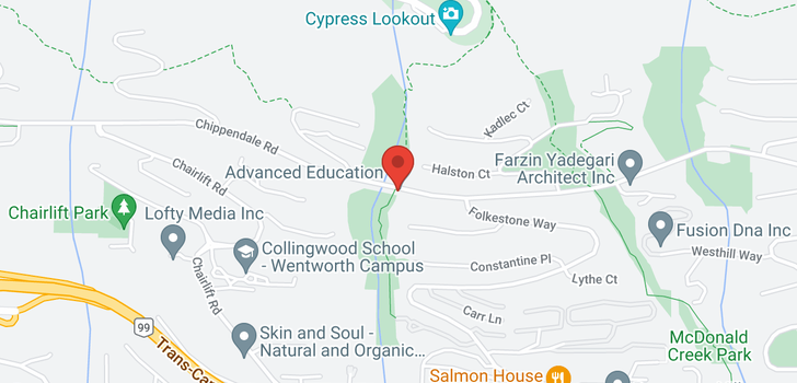 map of 2458 CHIPPENDALE ROAD
